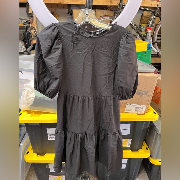 NWT Zara Babydoll Dress Xs - Picture 2 of 3
